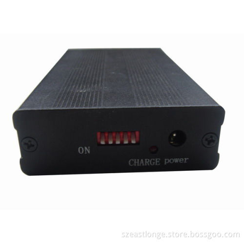 Wifi Gps Portable Cell Phone Jammer Est-808kg With Five Antenna , Black